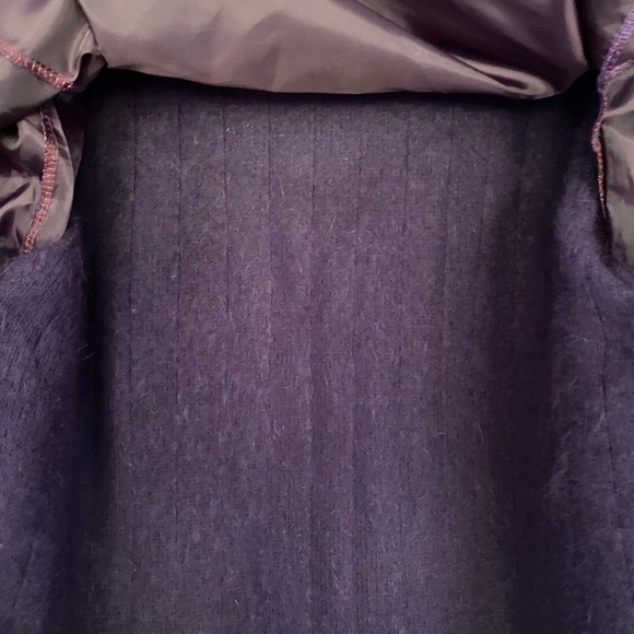 Women Sweater Cardigan long Purple Angora 80% - Picture 5 of 7